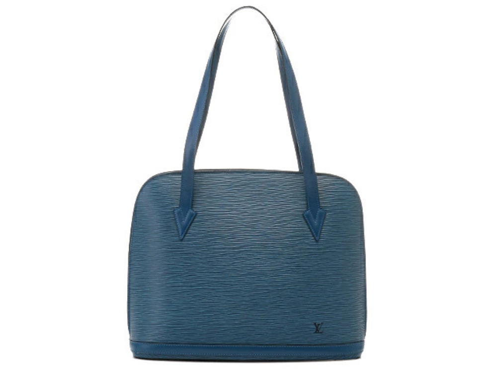 LOUIS VUITTON Bag Shoulder Lussac Epi Toledo Blue